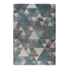 Modro-sivý koberec Flair Rugs Nuru, 80 × 150 cm