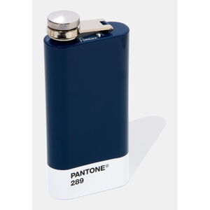 Tmavomodrá ploská fľaša Pantone, 150 ml