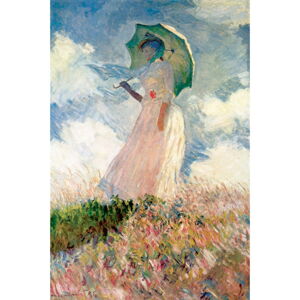 Reprodukcia obrazu Claude Monet - Woman with Sunshade, 45 × 30 cm