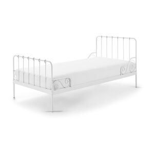 Biela kovová detská posteľ Vipack Alice, 90 × 200 cm