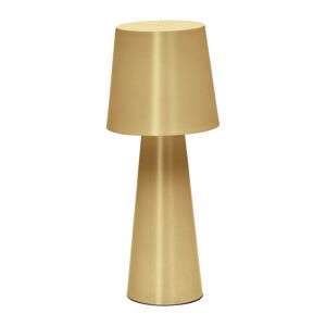 LED stolová lampa so stmievačom v zlatej farbe s kovovým tienidlom (výška  40 cm) Arenys – Kave Home