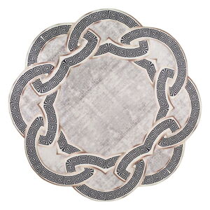 Sivý/béžový okrúhly koberec ø 80 cm - Vitaus