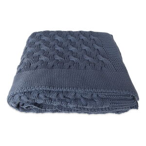 Modrá bavlnená deka Homemania Decor Softy, 130 x 170 cm