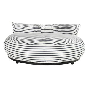 Čierno-biela polstrovaná záhradná posteľ Emma – Hartman