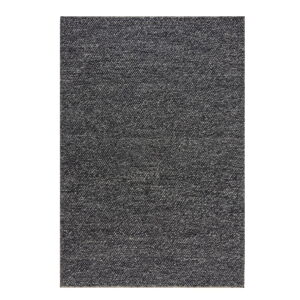 Tmavosivý vlnený koberec Flair Rugs Minerals, 160 x 230 cm