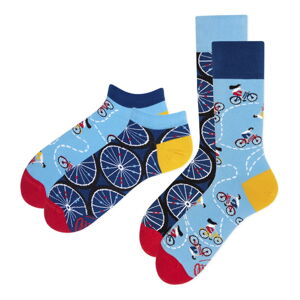 Sada 2 párov klasických a členkových ponožiek Many Mornings Bicycles, veľ. 43-46