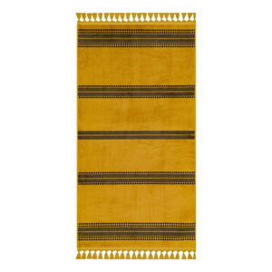 Žltý umývateľný koberec 160x100 cm - Vitaus