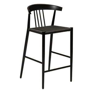 Čierna barová stolička DAN-FORM Denmark Sava, výška 91,5 cm