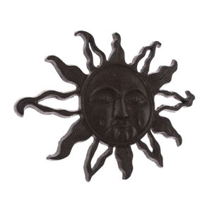 Čierna vonkajšia liatinová nástenná dekorácia Dakls Sunshine