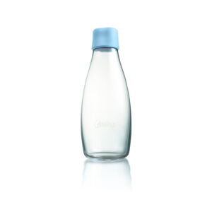 Pastelovomodrá sklenená fľaša ReTap s doživotnou zárukou, 500 ml