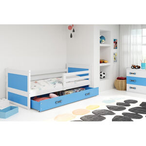 Detská posteľ ERYK 200x90 cm Modrá Biela