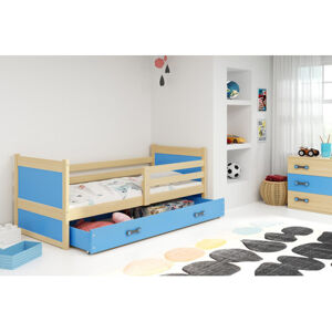 Detská posteľ RICO 200x90 cm Modrá Borovica