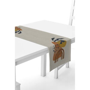 Béžový behúň na stôl Kate Louise, 40 x 140 cm