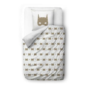 Detská obliečka na jednolôžko z bavlneného saténu 140x200 cm Batboy – Butter Kings