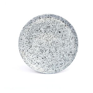 Bielo-čierny kameninový malý tanier ÅOOMI Mess, ø 20 cm