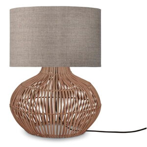 Stolová lampa s textilným tienidlom v béžovo-prírodnej farbe (výška 48 cm) Kalahari – Good&Mojo