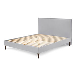 Sivá dvojlôžková posteľ Bobochic Paris Sary Dark, 180 x 200 cm