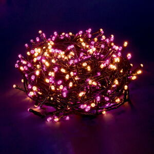 Ružovo-béžová svetelná LED reťaz Unimasa, 180 svetielok