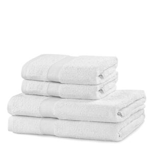 Biele froté bavlnené uteráky a osušky v súprave 4 ks Marina – DecoKing