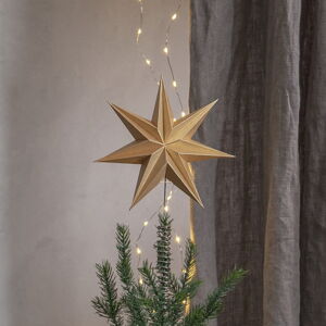 Svetelná špička na vianočný stromček v zlatej farbe Isa - Star Trading