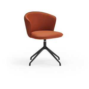 Oranžové otočné jedálenské stoličky v súprave 2 ks Add – Teulat