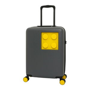 Sivo-žltý detský kufor na kolieskach so zámkom LEGO® Urban 20