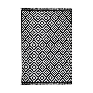 Čierno-biely obojstranný koberec Helen, 120 × 180 cm