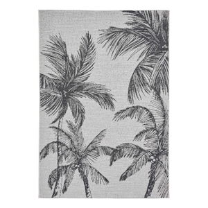 Čierny/krémovobiely vonkajší koberec 120x170 cm Miami – Think Rugs