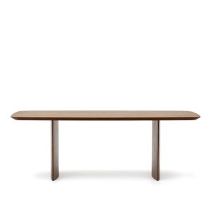 Hnedý jedálenský stôl v dekore orecha 100x240 cm Litto – Kave Home