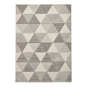 Sivý koberec Think Rugs Brooklyn Geo, 160 x 220 cm