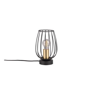 Čierna/v zlatej farbe stolová lampa (výška  24,5 cm) Grid – Trio