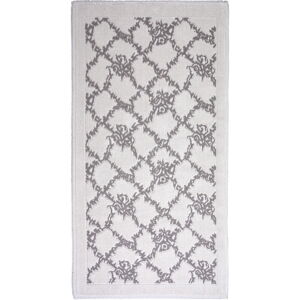 Sivo-béžový bavlnený koberec Vitaus Sarmasik, 80 × 200 cm