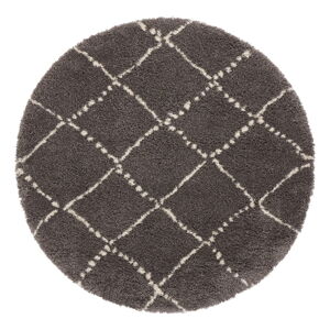 Sivý koberec Mint Rugs Hash, ⌀ 120 cm