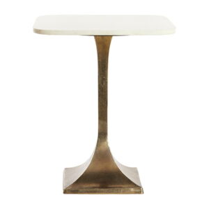 Odkladací stolík s doskou v dekore mramoru ø 45 cm Rickerd – Light & Living