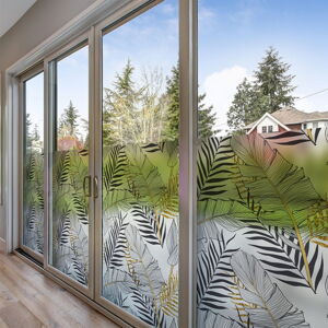 Samolepka na okno 200x40 cm Classy Palm Leaves - Ambiance