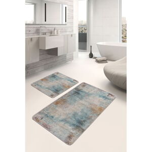 Modré/sivé kúpeľňové predložky v súprave 2 ks 60x100 cm – Mila Home