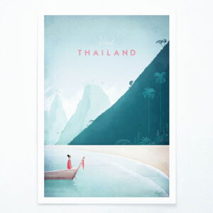 Plagát Travelposter Thailand, 50 x 70 cm