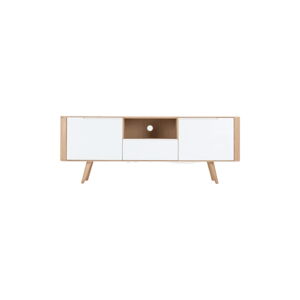 Televízny stolík z dubového dreva Gazzda Ena Two, 160 × 42 × 60 cm