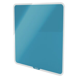 Modrá magnetická sklenená tabuľa na stenu Leitz Cosy, 45 x 45 cm