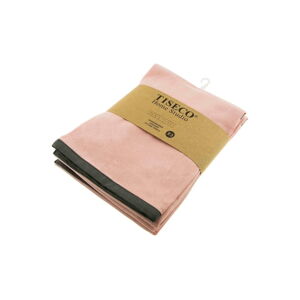 Súprava 3 ružových bavlnených utierok Tiseco Home Studio, 50 × 70 cm