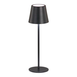 Čierna LED stolová lampa s kovovým tienidlom (výška  36,5 cm) Viletto – Fischer & Honsel
