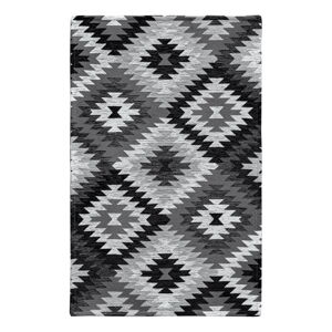 Čierny/sivý umývateľný behúň 55x190 cm Avana Nero – Floorita