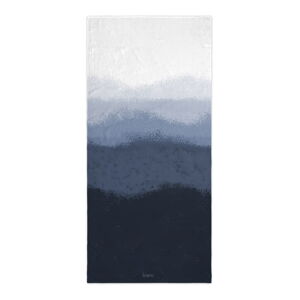 Biela/modrá osuška 70x150 cm Nightfall – Blanc