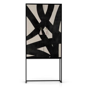 Čierna/béžová skrinka 75x164,5 cm Alva – Really Nice Things