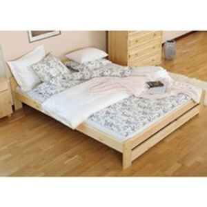 Vyvýšená masívna posteľ Euro 80x200 cm Borovica