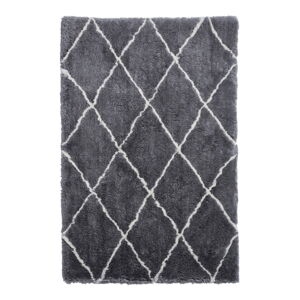 Sivo-krémový ručne tuftovaný koberec Think Rugs Morocco Grey & Cream, 120 × 170 cm