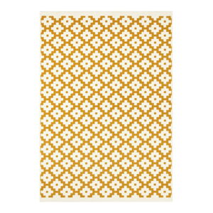 Krémovo-žltý koberec Hanse Home Celebration Lattice, 80 x 150 cm