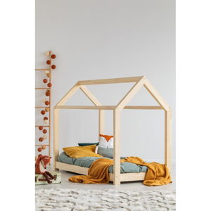Domčeková detská posteľ z borovicového dreva 70x160 cm Mila M - Adeko