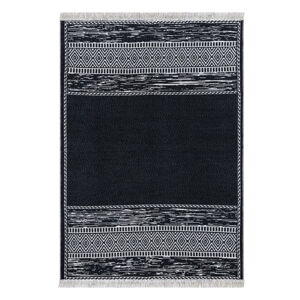 Čierno-biely bavlnený koberec Oyo home Duo, 160 x 230 cm