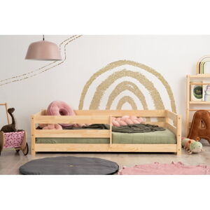 Detská posteľ z borovicového dreva 180x190 cm v prírodnej farbe Mila CPD – Adeko
